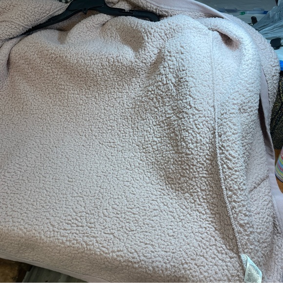 Cozy All Day Dusty Pink Open Front Sherpa Style Cardigan Women’s 2X - Picture 12 of 14